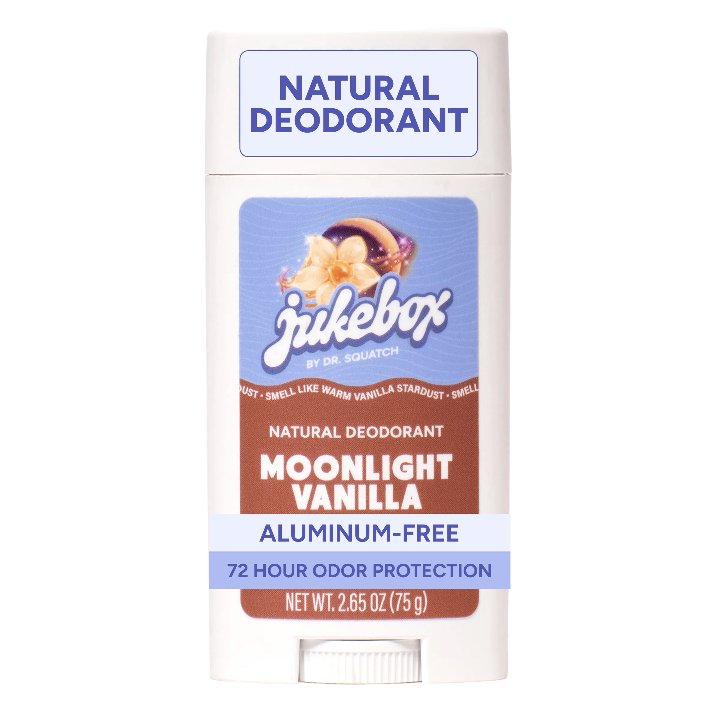Jukebox Womens Aluminum Free Deodorant Stick, Natural Deodorant for Women, Moonlight Vanilla, 2.65 Oz