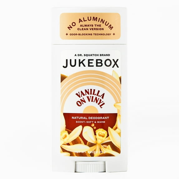 Jukebox Vanilla on Vinyl Natural Deodorant Aluminum Free Deodorant for Women, 2.65 oz