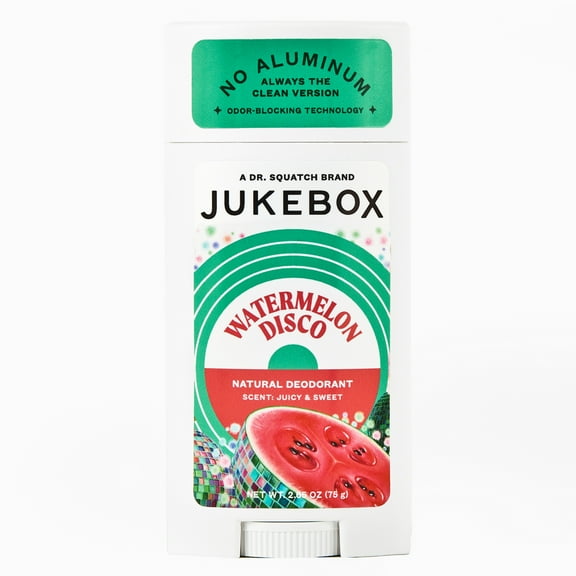 Jukebox Watermelon Disco Natural Deodorant Aluminum Free Deodorant for Women, 2.65 oz