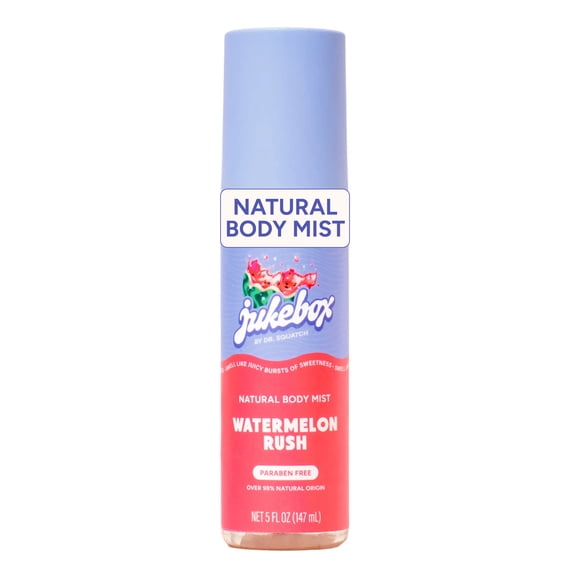 Jukebox Womens Natural Body Mist with Glycerin, Paraben Free, Hydrating & Moisturizing Body Mist for Women, Watermelon Rush, 5 fl Oz