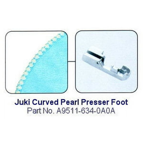 Juki Curved Pearl Serger Foot - Fits Most Juki MO-600, MO-700, MO-104D and MO-114D Sergers