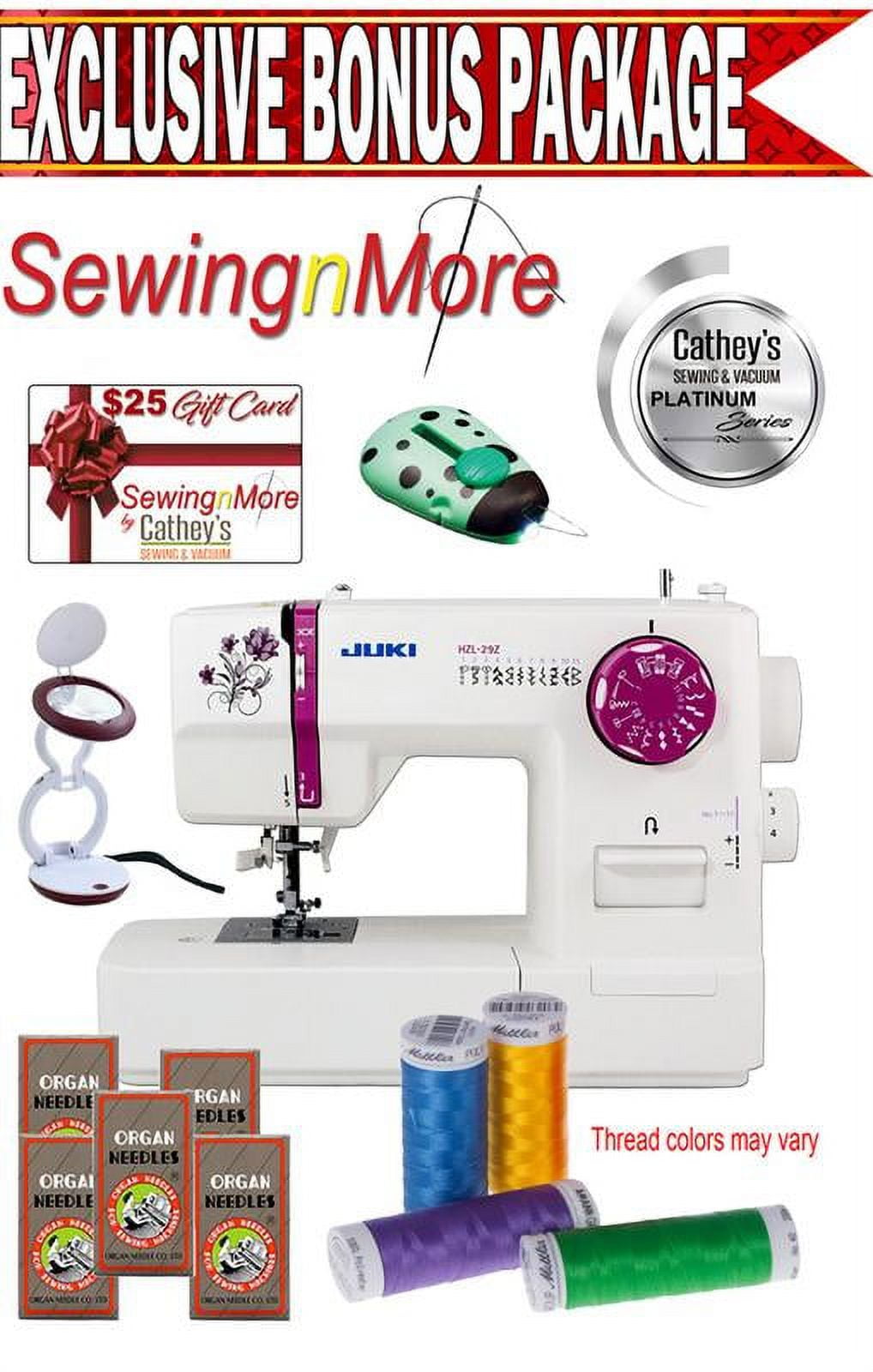 Juki HZL29Z Sewing Machine w/ Exclusive Platinum Series Bonus Package!
