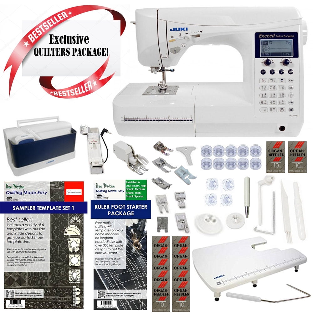 Juki HZL-F600 Exceed Series - Full Sized Computer Sewing Quilting Machine w/ Limited time Quilters Package!