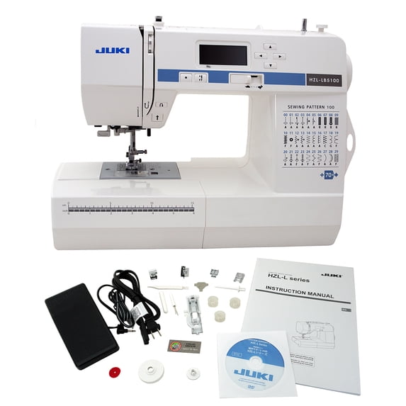 Juki HZL-LB5100 Computerized Sewing Machine, Assorted