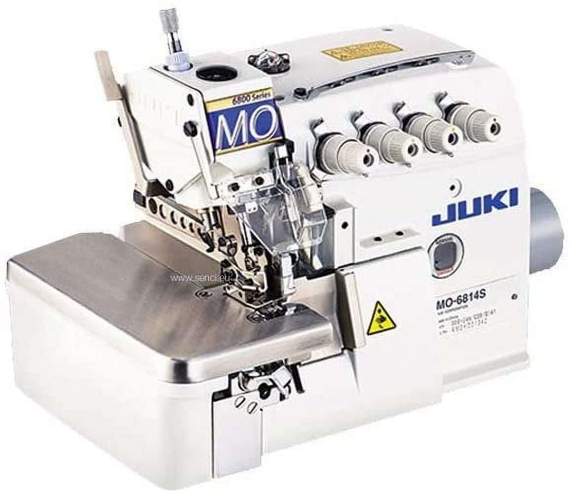 Juki White Industrial 4-Thread Overlock Sewing Machine with Table