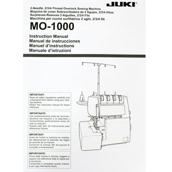 Juki MO 1000 Serger With Jet Air Threading Technology