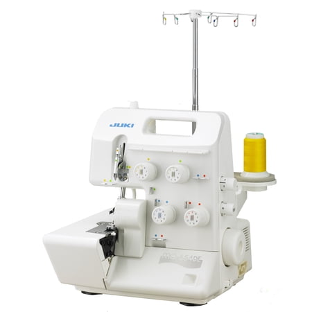Juki W654UL-P, 2, 3, 4 thread serger with differential feed and automatic rolled hem, 1500 SPM, with color coded threading