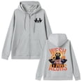 thumbnail image 1 of Jul Graphic Print Merch Unisex Oversized Zip Up Hoodie - Warm Hip Hop Casual Sweatshirt, 1 of 5