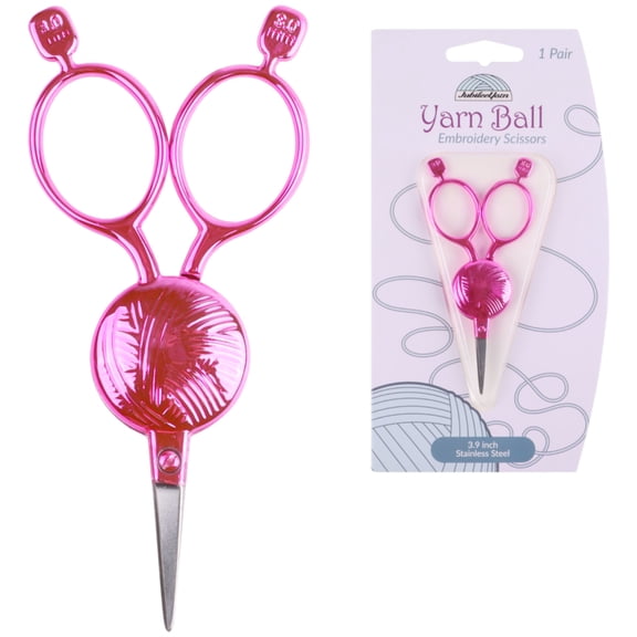 JulbileeYarn Yarn Ball Embroidery Scissors - Pink - 1 Scissor