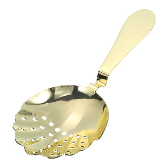 Julep Strainer, 1pcs - Stainless Steel Cocktail Strainer, Bar Strainer for Drinks, Strainer Spoon (Gold, 175mm)