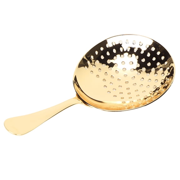 Julep Strainer,Stainless Steel Julep Strainer Slotted Spoon Multifunction Skimmer Spoon Strainer Spoon for Cocktail Bar,Cocktail Strainer