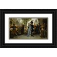 thumbnail image 1 of Jules-Arsène Garnier 24x15 Black Ornate Framed Double Matted Museum Art Print Titled: The Right of the Lord (1872), 1 of 5