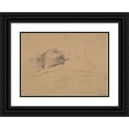 thumbnail image 1 of Jules Bastien-Lepage 14x11 Black Ornate Wood Framed Double Matted Museum Art Print Titled: Gambetta on Her Deathbed. (1883), 1 of 5