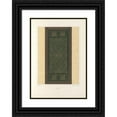 thumbnail image 1 of Jules Bourgoin 11x14 Black Ornate Wood Framed Double Matted Museum Art Print Titled: The Elements of Arabic Art Pl 191 (1879), 1 of 5