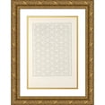 thumbnail image 1 of Jules Bourgoin 11x14 Gold Ornate Wood Frame and Double Matted Museum Art Print Titled - The Elements of Arabic Art Pl 004 (1879), 1 of 4