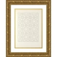 thumbnail image 1 of Jules Bourgoin 11x14 Gold Ornate Wood Frame and Double Matted Museum Art Print Titled - The Elements of Arabic Art Pl 106 (1879), 1 of 4
