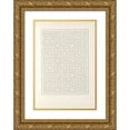 thumbnail image 1 of Jules Bourgoin 11x14 Gold Ornate Wood Frame and Double Matted Museum Art Print Titled - The Elements of Arabic Art Pl 117 (1879), 1 of 4