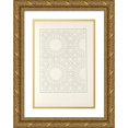 thumbnail image 1 of Jules Bourgoin 11x14 Gold Ornate Wood Frame and Double Matted Museum Art Print Titled - The Elements of Arabic Art Pl 150 (1879), 1 of 4