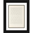thumbnail image 1 of Jules Bourgoin 14x18 Black Ornate Wood Framed Double Matted Museum Art Print Titled - The Elements of Arabic Art Pl 105 (1879), 1 of 5