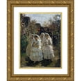 thumbnail image 1 of Jules Breton 19x24 Gold Ornate Framed and Double Matted Museum Art Print Titled - The Communicants in Courrieres (1855), 1 of 4
