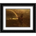 thumbnail image 1 of Jules Breton 2x Matted 24x20 Black Ornate Framed Art Print 'The Rainbow', 1 of 2