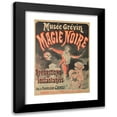 thumbnail image 1 of Jules Chéret 11x14 Black Modern Framed Museum Art Print Titled - Musee Grevin, Black Magic (1887), 1 of 5