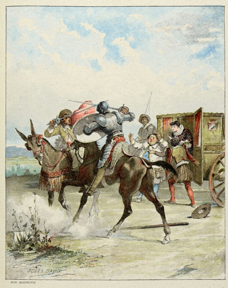 Jules David (1808-1892) Canvas Art - (24 x 36)