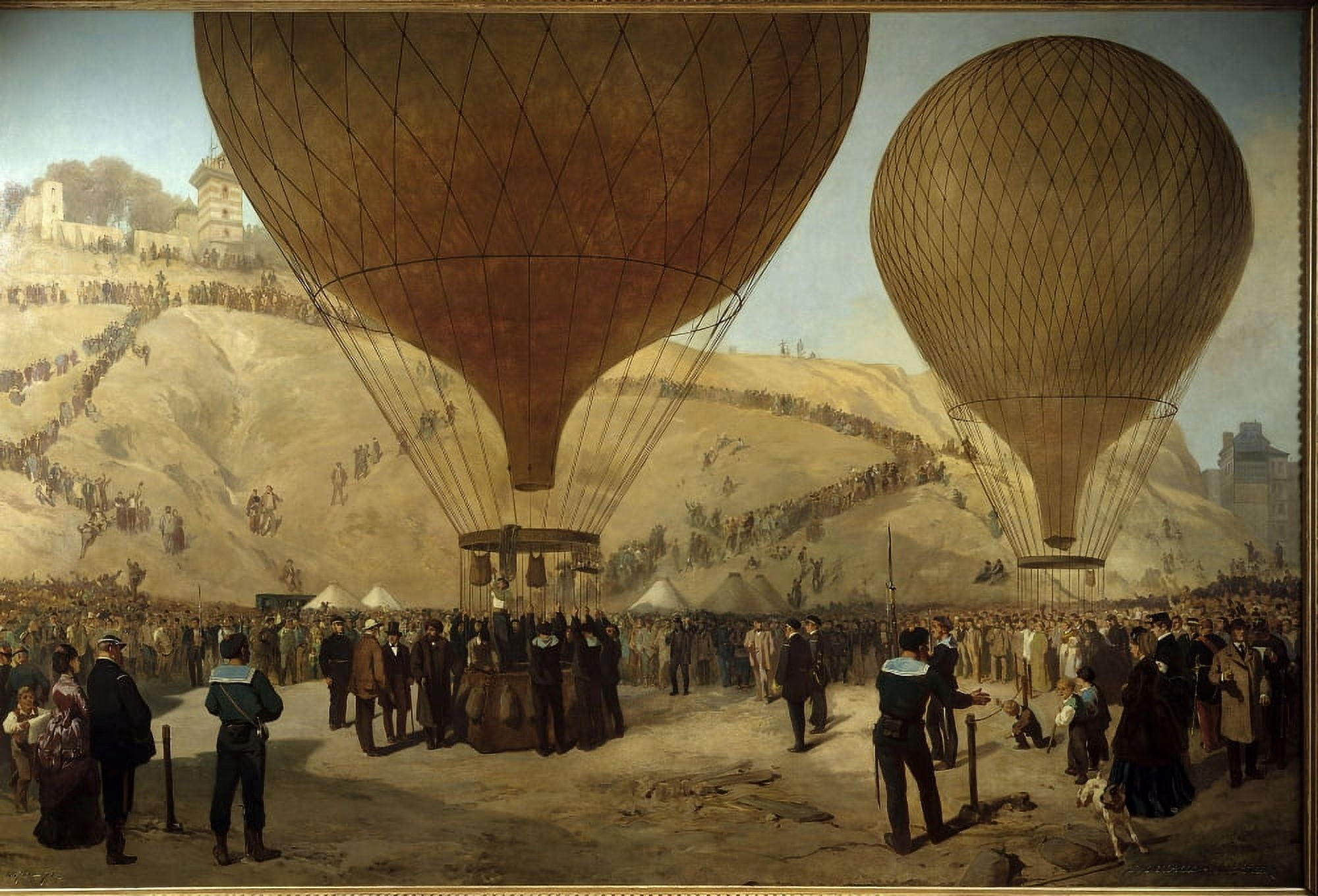 Jules Didier (1831-1892) And Jacques Guiaud (1811-1876) French School Canvas Art -  (36 x 24)