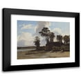 thumbnail image 1 of Jules Dupré 14x11 Black Modern Framed Museum Art Print Titled - The Estuary Farm (1830-35), 1 of 5