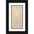 thumbnail image 1 of Jules-Edmond-Charles Lachaise 14x24 Black Ornate Framed Double Matted Museum Art Print Titled: Design for a Panel Ornamented with Strapwork and Rinceaux (1830-97), 1 of 5