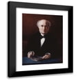 thumbnail image 1 of Jules Emmanuel Valadon 12x14 Black Modern Framed Museum Art Print Titled - Portrait of Etienne Arago (1802-1892), Writer and Politician (1880), 1 of 1