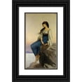 thumbnail image 1 of Jules Joseph Lefebvre 10x14 Black Ornate Wood Framed Double Matted Museum Art Print Titled: Graziella (1878), 1 of 5