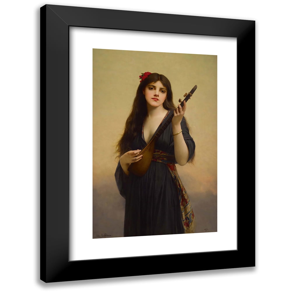 Jules Joseph Lefebvre 17x24 Black Ornate Framed Double Matted