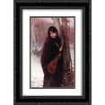thumbnail image 1 of Jules Joseph Lefebvre 2x Matted 18x24 Black Ornate Framed Art Print 'Girl with a Mandolin', 1 of 2