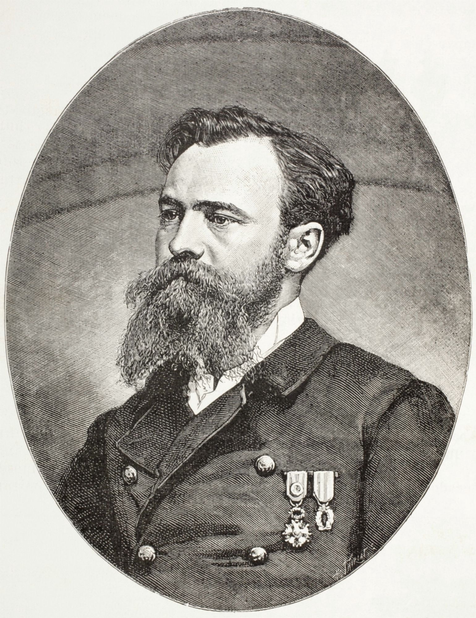 Jules Nicolas Crevaux1847 - 1882 French Military Doctor And Amazon Explorer From El Mundo Ilustrado Published Barcelona Circa 1880 Canvas Art - Ken Welsh Design Pics (12 x 16)