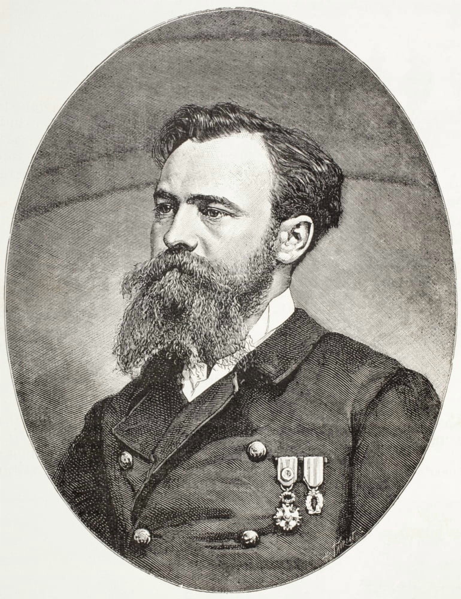 Jules Nicolas Crevaux1847 - 1882 French Military Doctor And Amazon Explorer From El Mundo Ilustrado Published Barcelona Circa 1880 Canvas Art - Ken Welsh Design Pics (24 x 32)