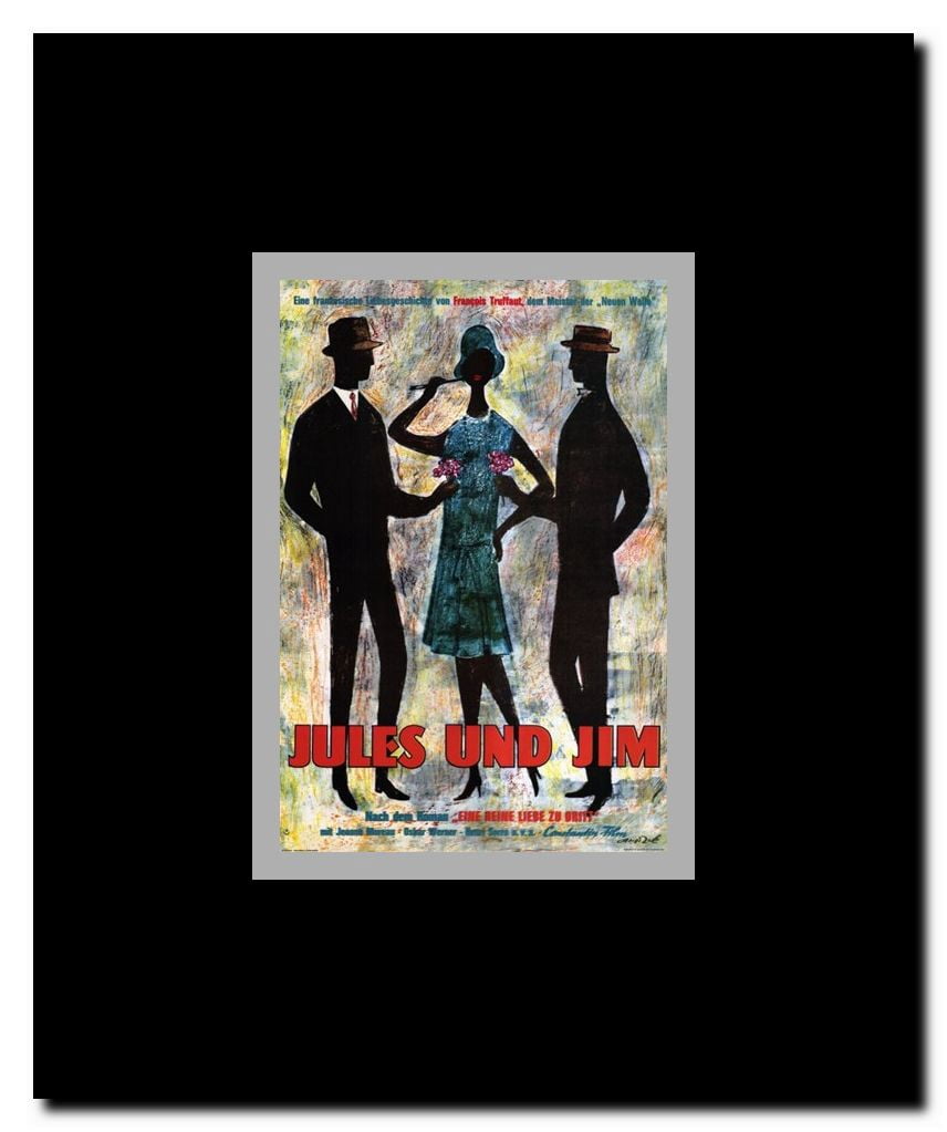 Jules and Jim Framed Movie Poster