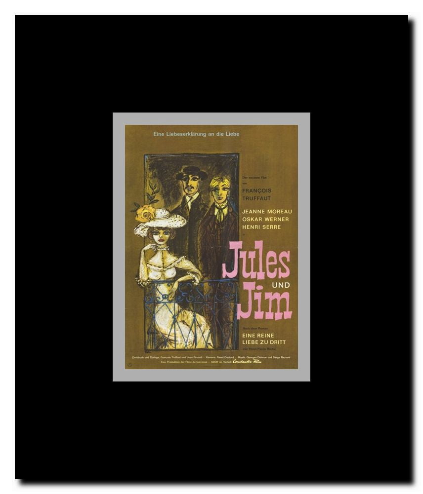 Jules and Jim Framed Movie Poster