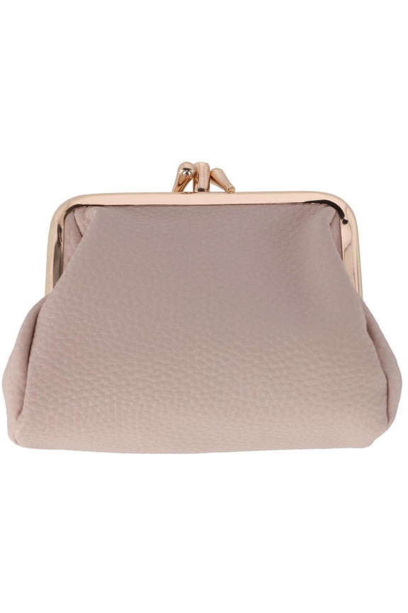 Premium Faux Leather Triple Frame Coin Purse Wallet (Women)