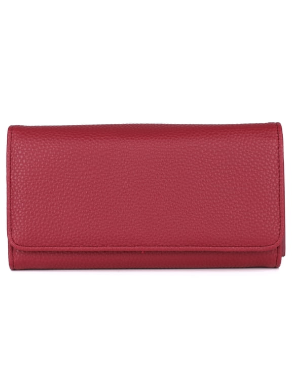 Women's Bianca Wallet Vegan Leather, Red