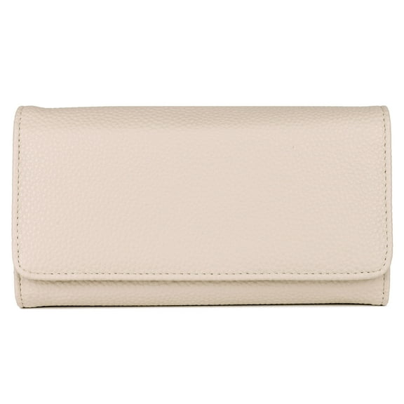 Julia Buxton Women's Bianca Wallet, White Pepper