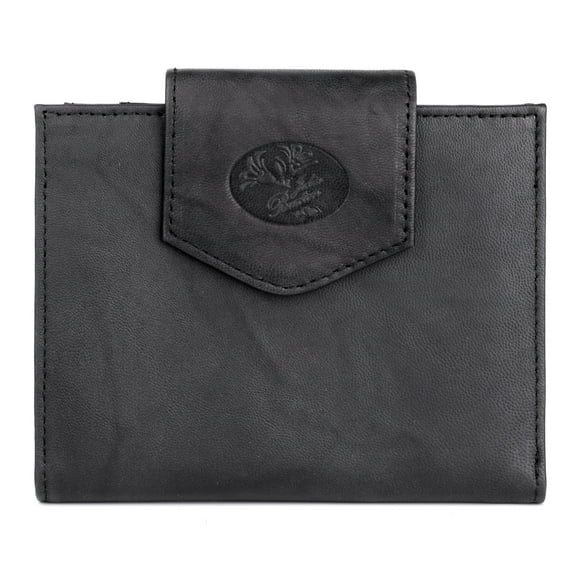 Julia Buxton Women's Heiress Cardex Leather, Black