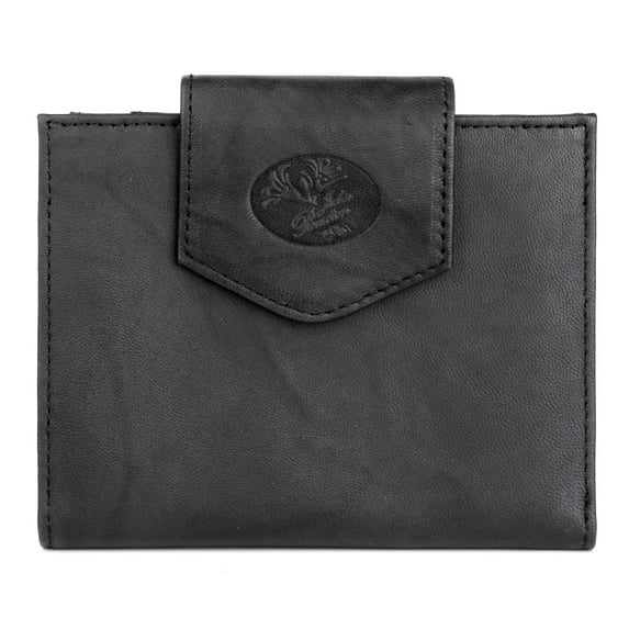 Julia Buxton Women's Heiress Cardex Leather, Black