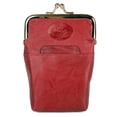 thumbnail image 1 of Julia Buxton Women's Heiress Cigarette Case Leather, Red, 1 of 2