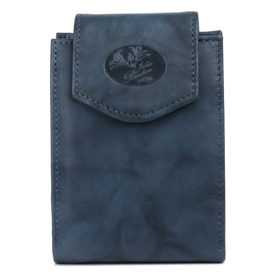 Julia Buxton Women's Heiress Convertible Billfold Leather, Navy