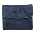 thumbnail image 1 of Julia Buxton Women's Heiress Pik-Me-Up Mini-Trifold Leather, Navy, 1 of 4