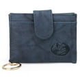 thumbnail image 1 of Julia Buxton Women's Heiress Pik-Me-Up Tab Card Case Leather, Navy, 1 of 3