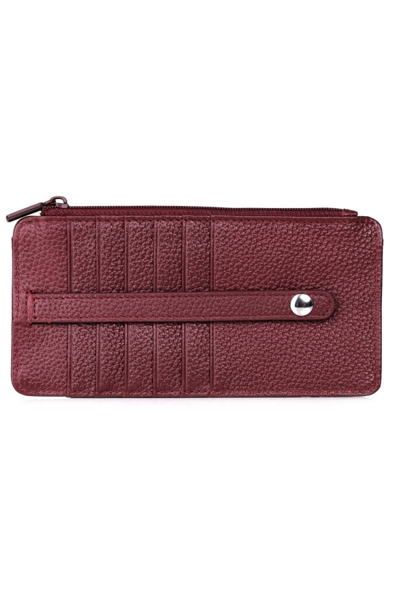 Women's Hudson Pik-Me-Up Thin Card Holder Leather, Red