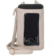 thumbnail image 1 of Julia Buxton Women's Pebble RFID Everywhere Crossbody Vegan Leather, White Pepper, 1 of 6