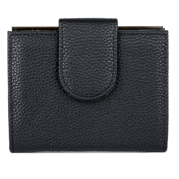 Julia Buxton Women's Pebble RFID Lexington Wallet, Black